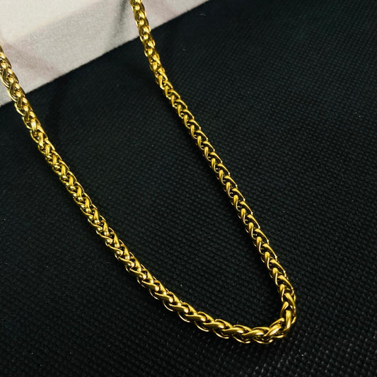 Boxy Link 18K Gold Plated Chain (Medium)