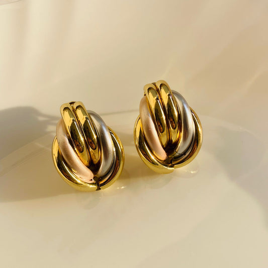 Maeve Dual Tone Earrings