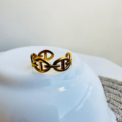 Dior Inspired Band Ring