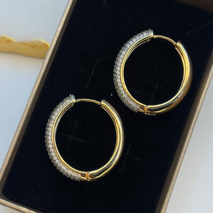 Luxe Round Hoop Earrings