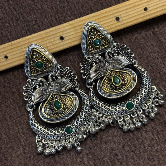 Himadri Maharani Earrings Emerald