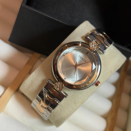 Gucci Stunning D Cut Dual Tone watch