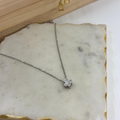 Dainty Mini Butterfly Necklace ( Silver)