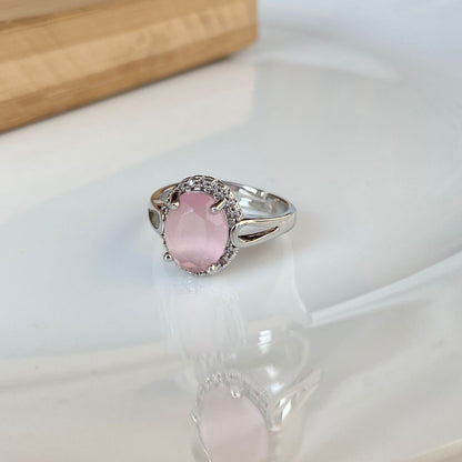 Pink Oval Ring