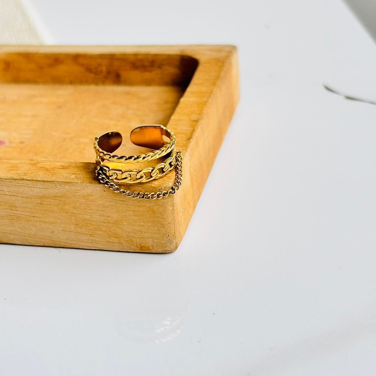 Chain Link 18K Ring