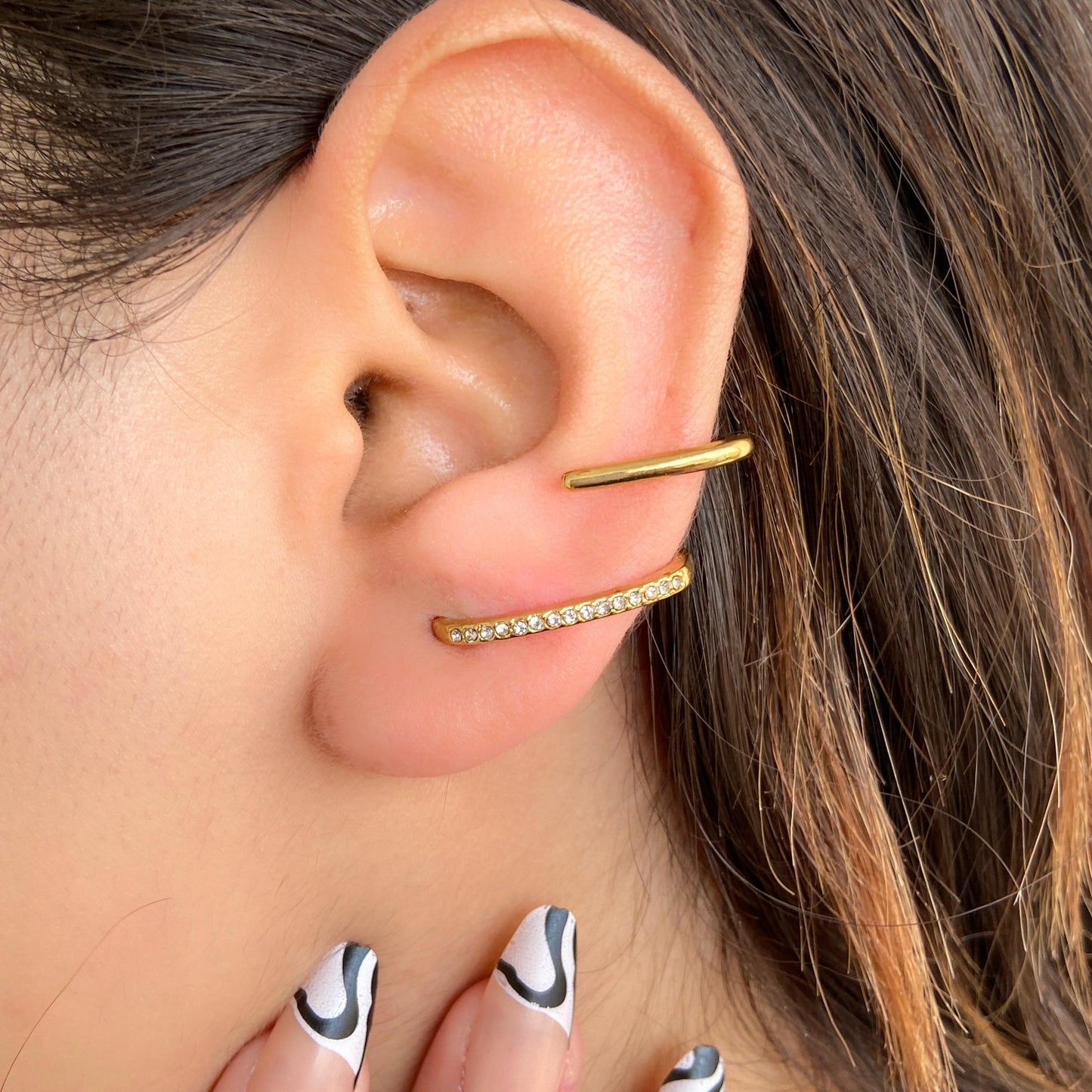 Illusion Piercing Luxe Earrings