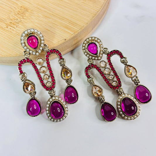 Anayra Pakistani Jhumka ( Pink )