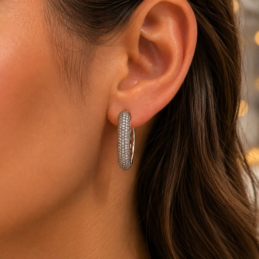 Luxe Round Hoop Earrings
