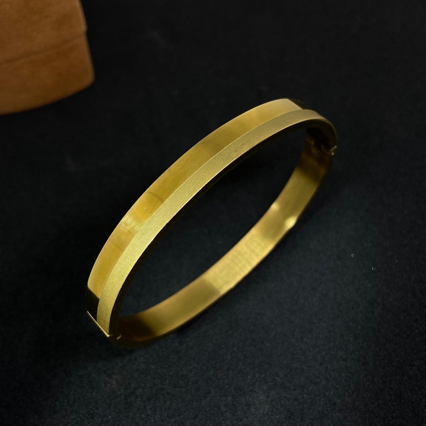 Matte 18K Cuff Bracelet