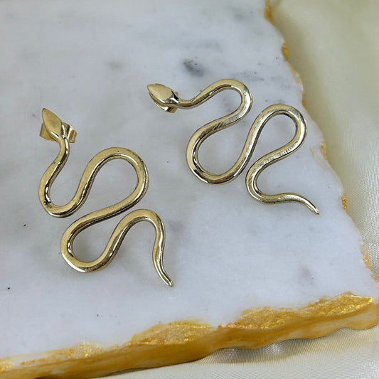 Classic Serpent Earings (Gold)
