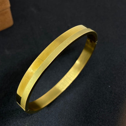 Matte 18K Cuff Bracelet