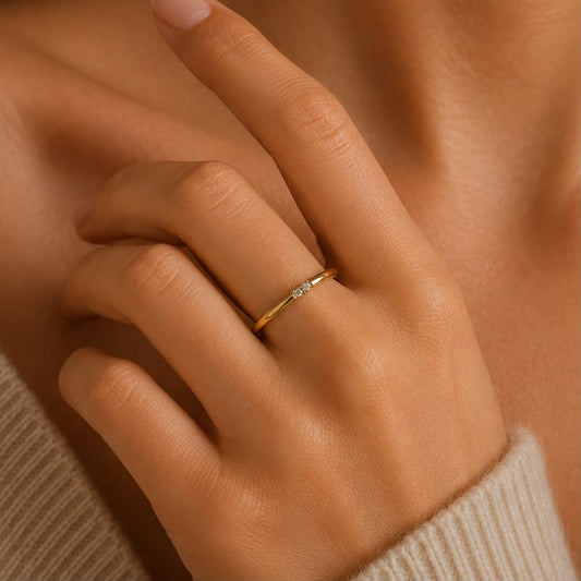 Sleek Stone Ring