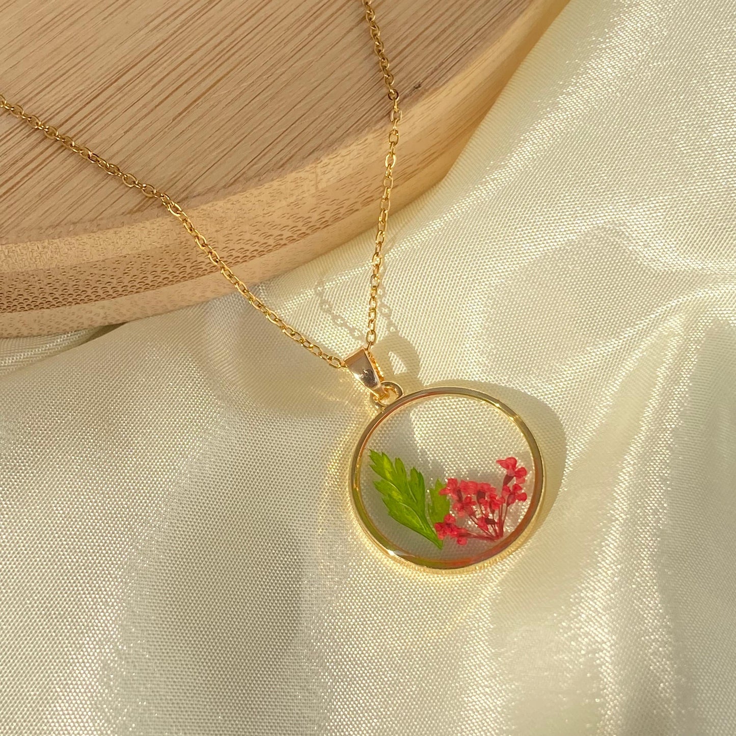 Iris Resin Necklace