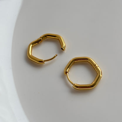 Hexa Small Hoops