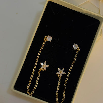 Flower chain Earrings