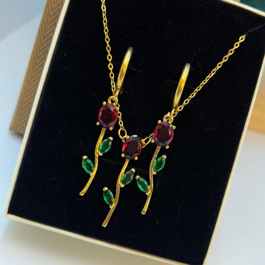 Tulip Cinderella Set (Green-red)