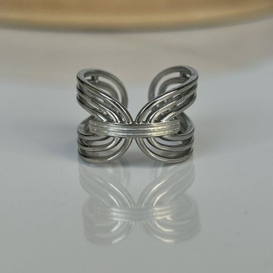 Vivid Silver Ring
