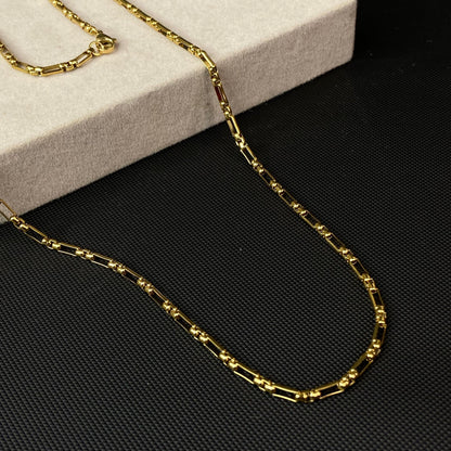 Raise Link Gold-Plated Men's Chain 3mm