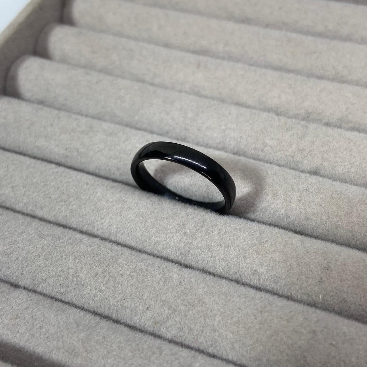 Classic Black Band Ring