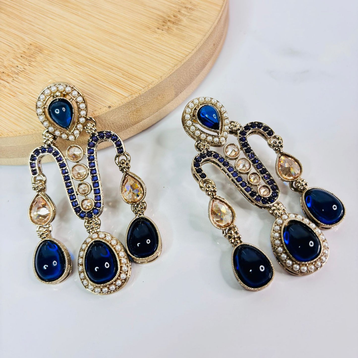 Anayra Pakistani Jhumka (Blue)