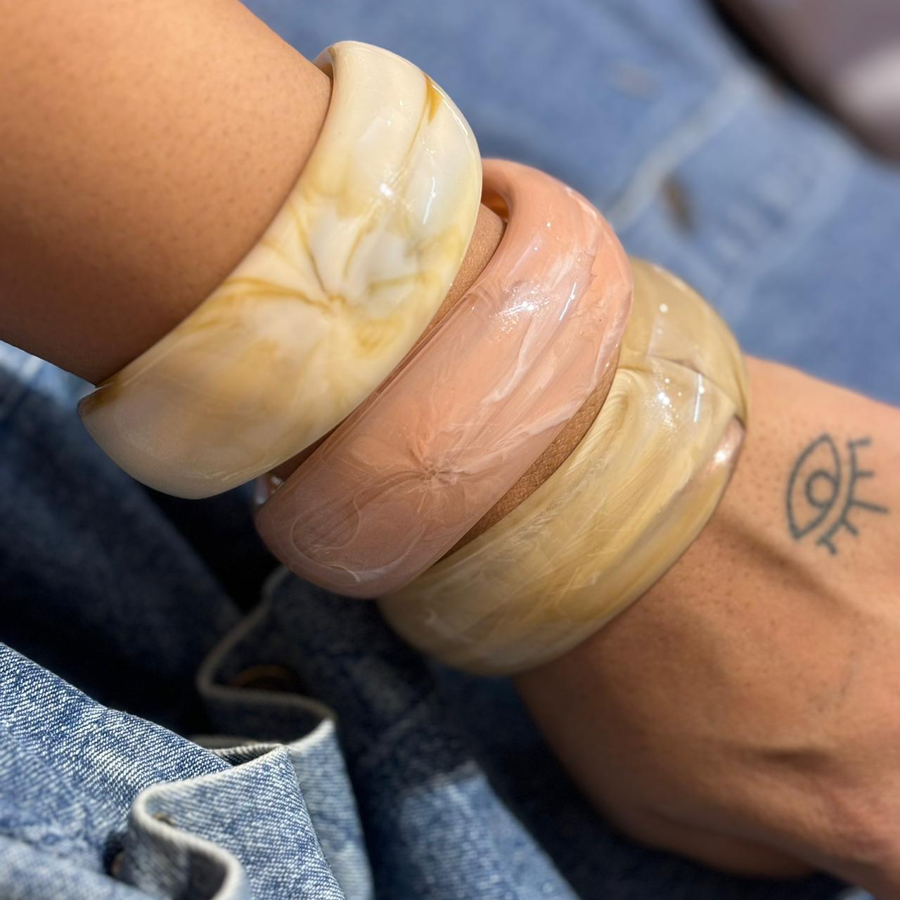 Frosty Bangles (Stack of 3)