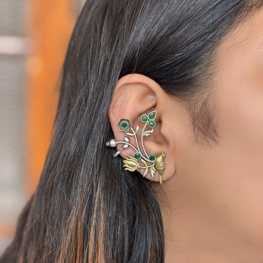 Bela Dual Tone German Silver Earcuff