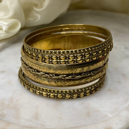 Meher Brass Bangles Set