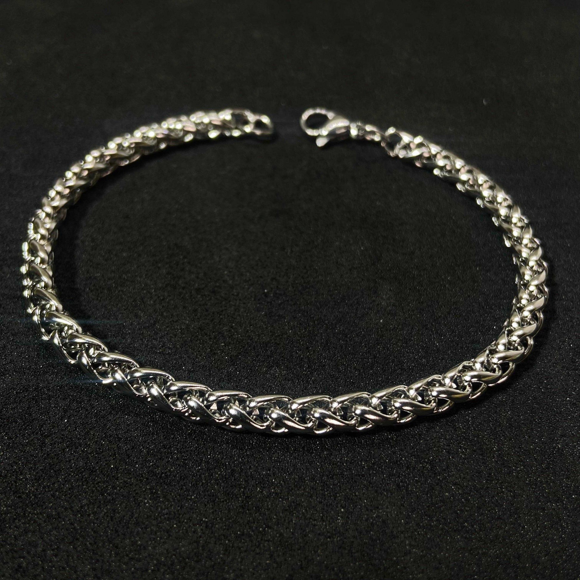 Boxy Silver SST Chain Bracelet •