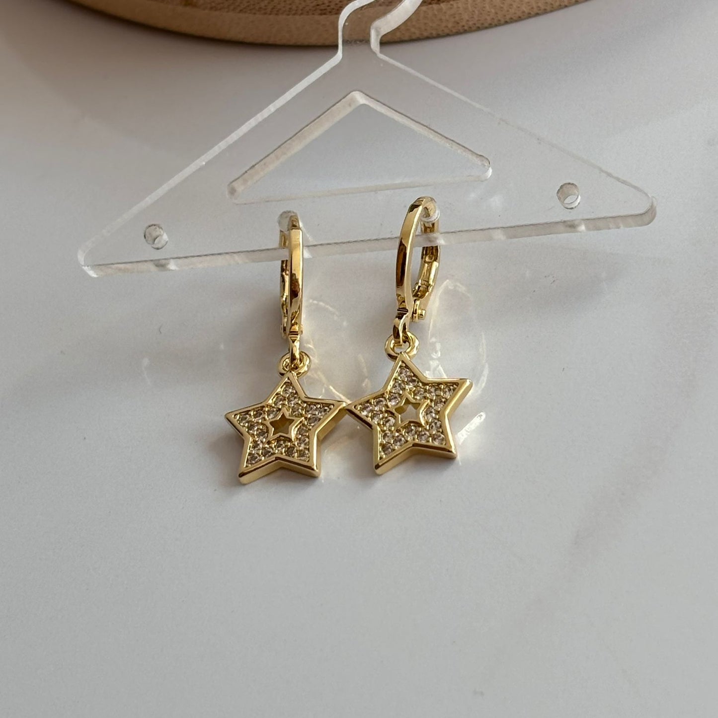 Starry Light Huggies Earrings