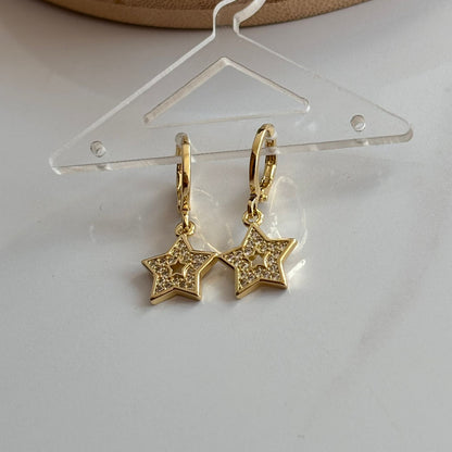 Starry Light Huggies Earrings