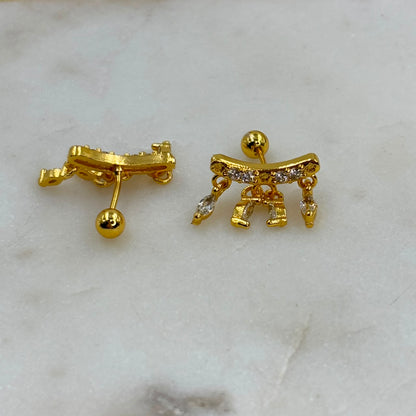 Glimmer Flatback Earrings