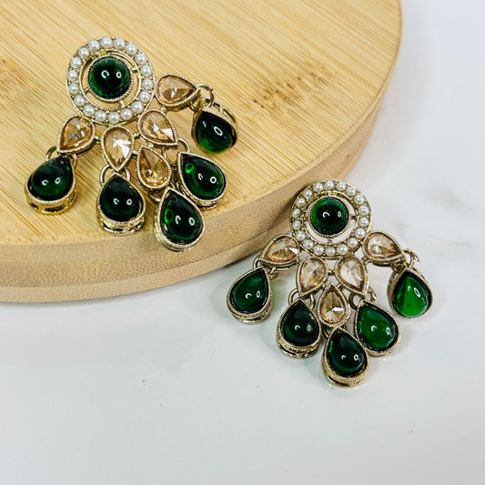 Meher Pakistani Jhumki ( Emerald )