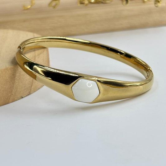 White Stone Luxe Bracelet
