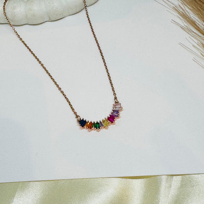 Rainbow Sapphire Necklace