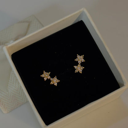Double Star Earrings