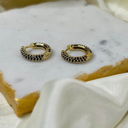 Black Lush Hoops