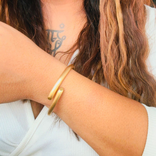 Sleek Bone Matte Bracelet