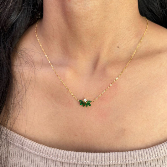 Emerald Blossom Necklace