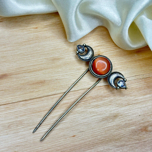 Maitri German Silver Hair U Pin