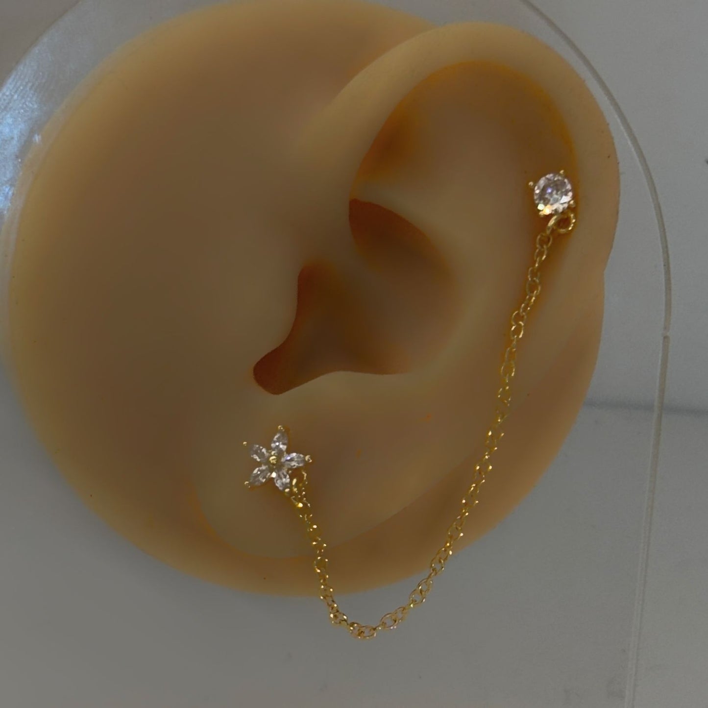 Flower chain Earrings