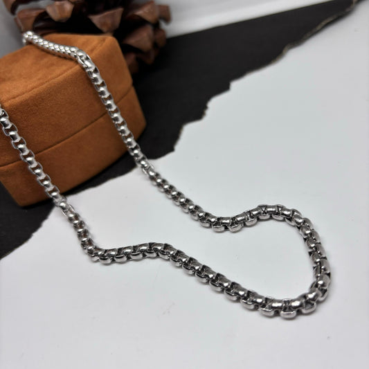 Men's Box Silver Chain