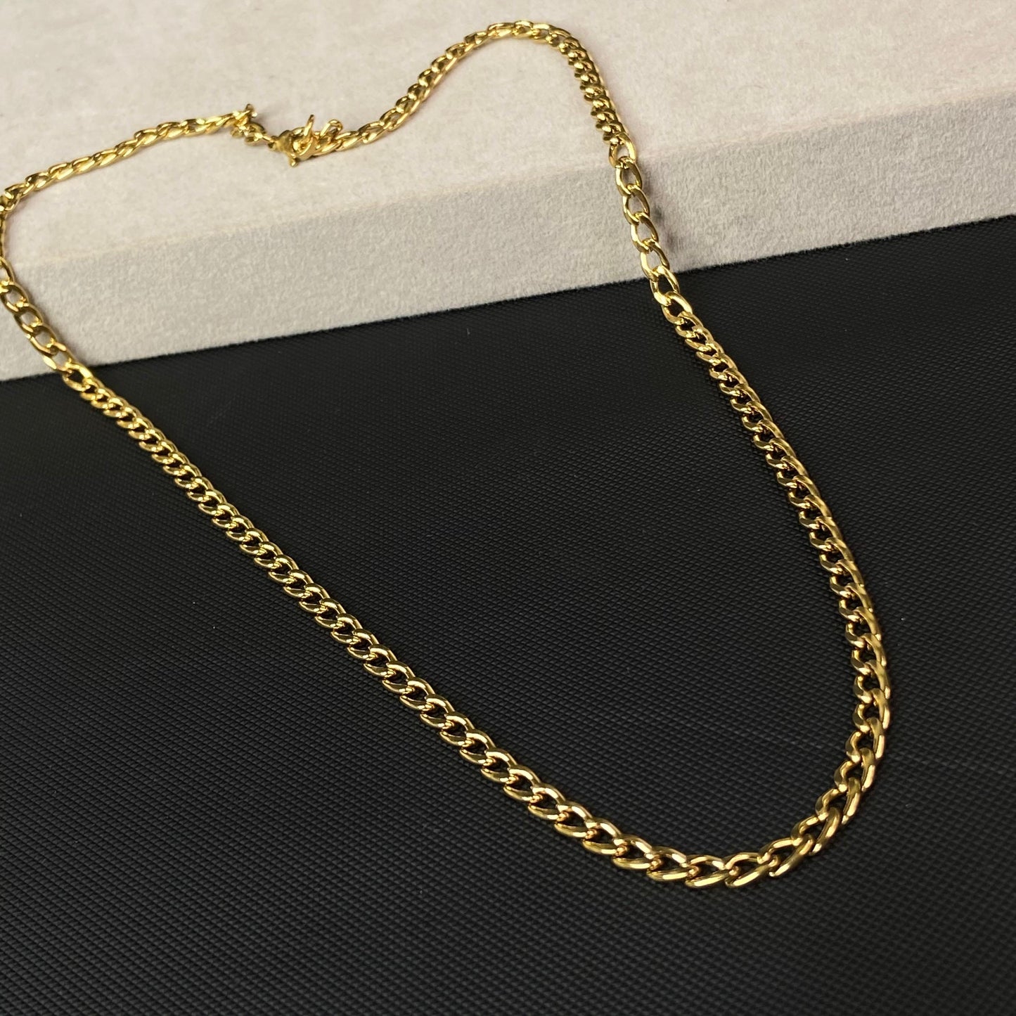 Cuban 18K Gold-Plated Men's Chain 6mm