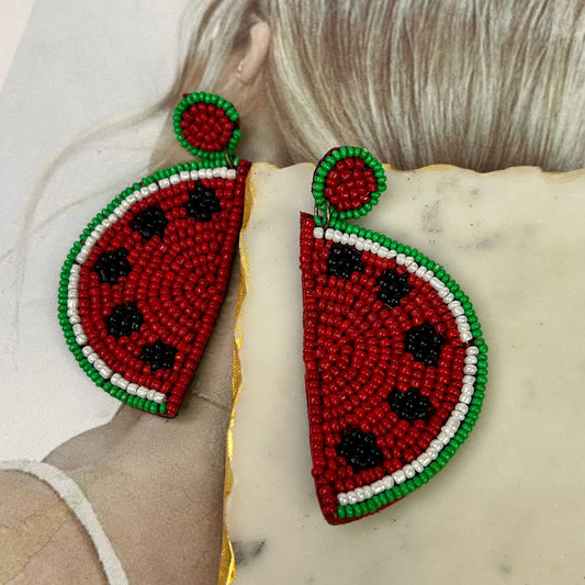 Beads Watermelon Earrings