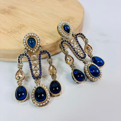 Anayra Pakistani Jhumka (Blue)