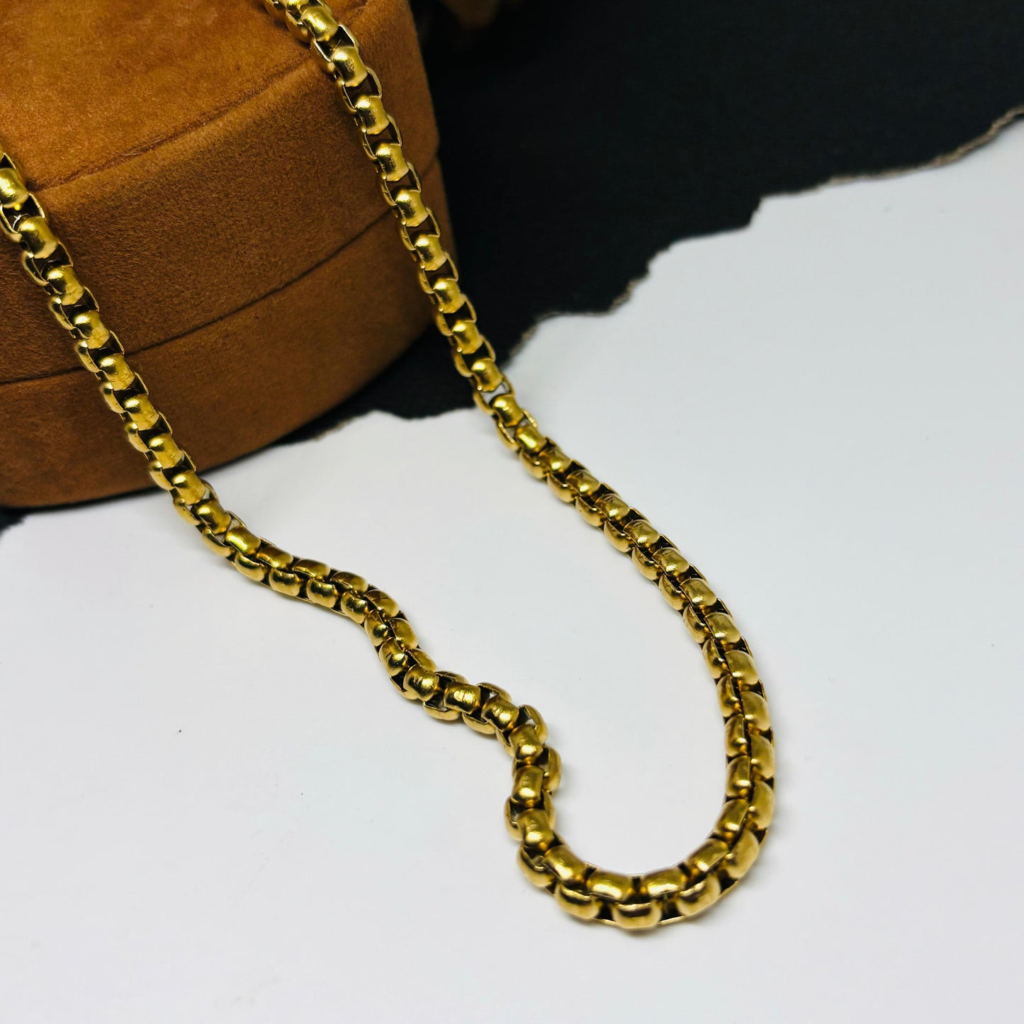 Men's Box Gold Chain