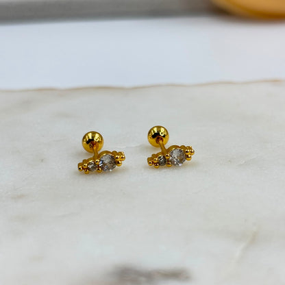 Ivy Flatback Earrings