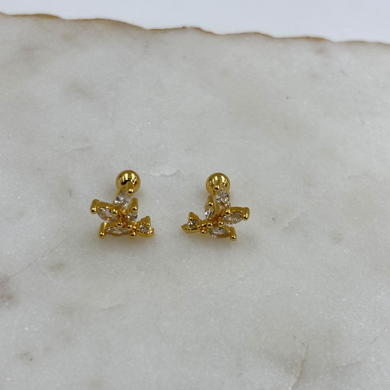 Leaflet Flatback Earrings