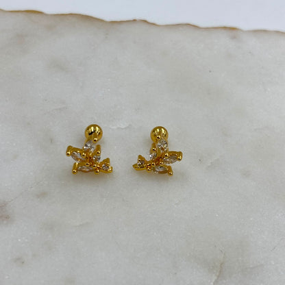 Leaflet Flatback Earrings