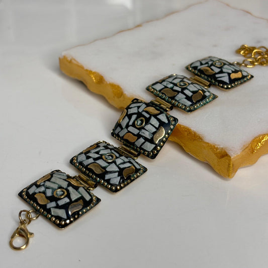 Tarini Boho Adjustable Stone Embedded Bracelet