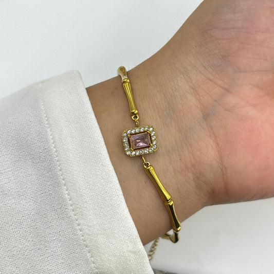 Pink Dew Chain Bracelet
